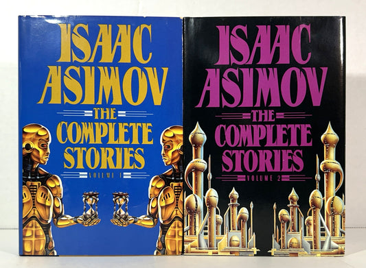 Set of 2 The Complete Stories by Isaac Asimov 1990-1992 Book Club Editions