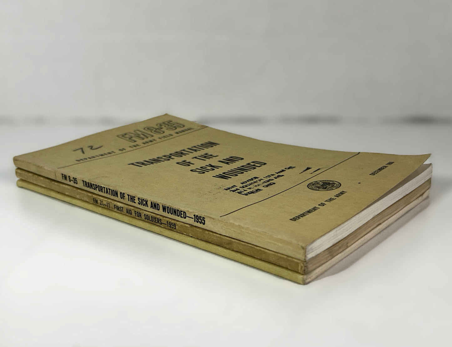 Set of 3 Army Field Manuals 1950-1960s