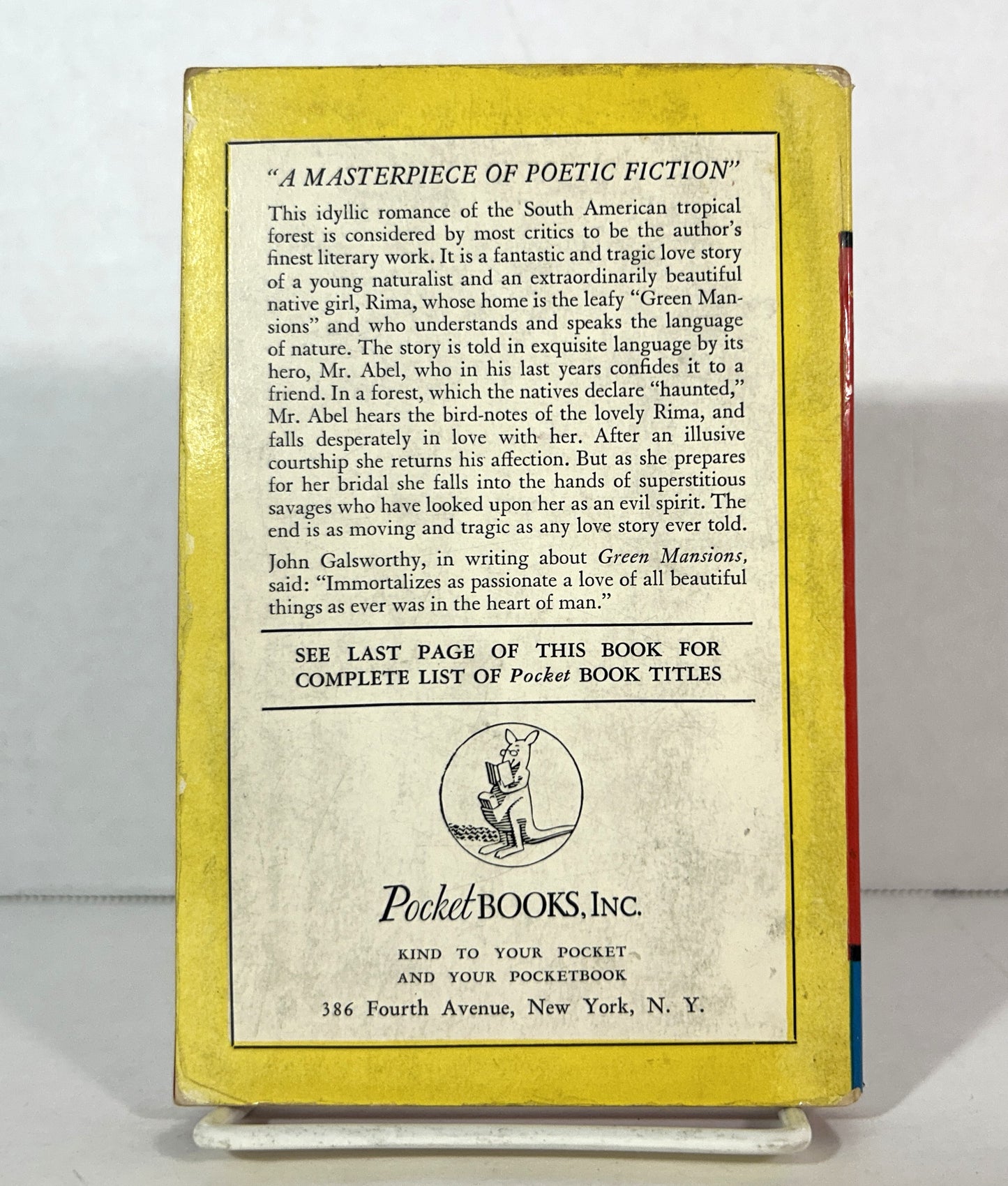 Green Mansions by WH Hudson 1939 1st Printing