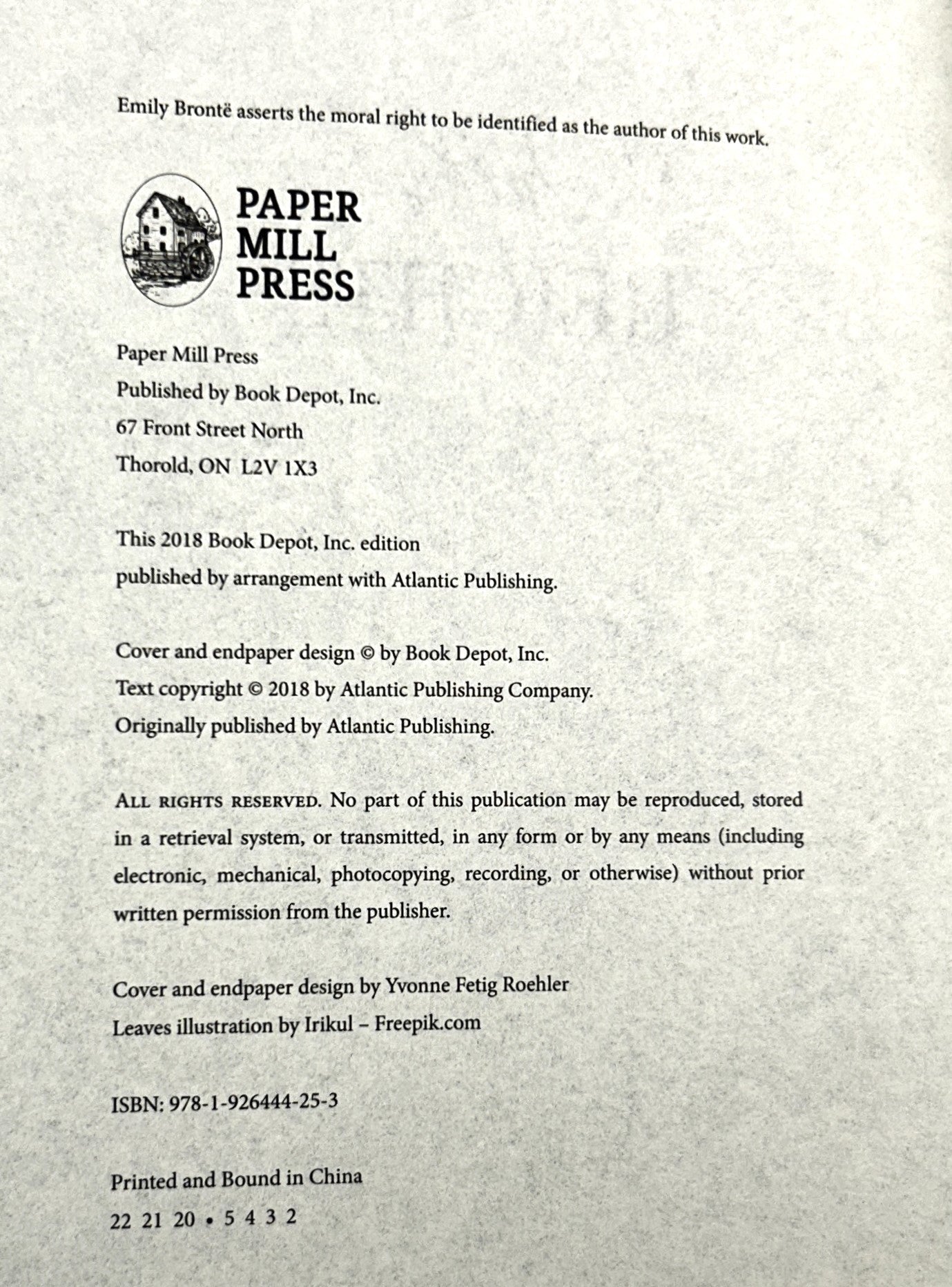 Paper Mill Press: Wuthering Heights by Emily Bronte