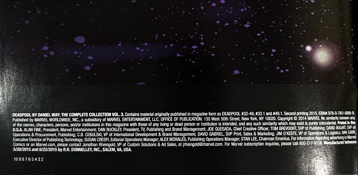Marvel: Deadpool: The Complete Collection Volumes 1-3 by Daniel Way 2014-2015