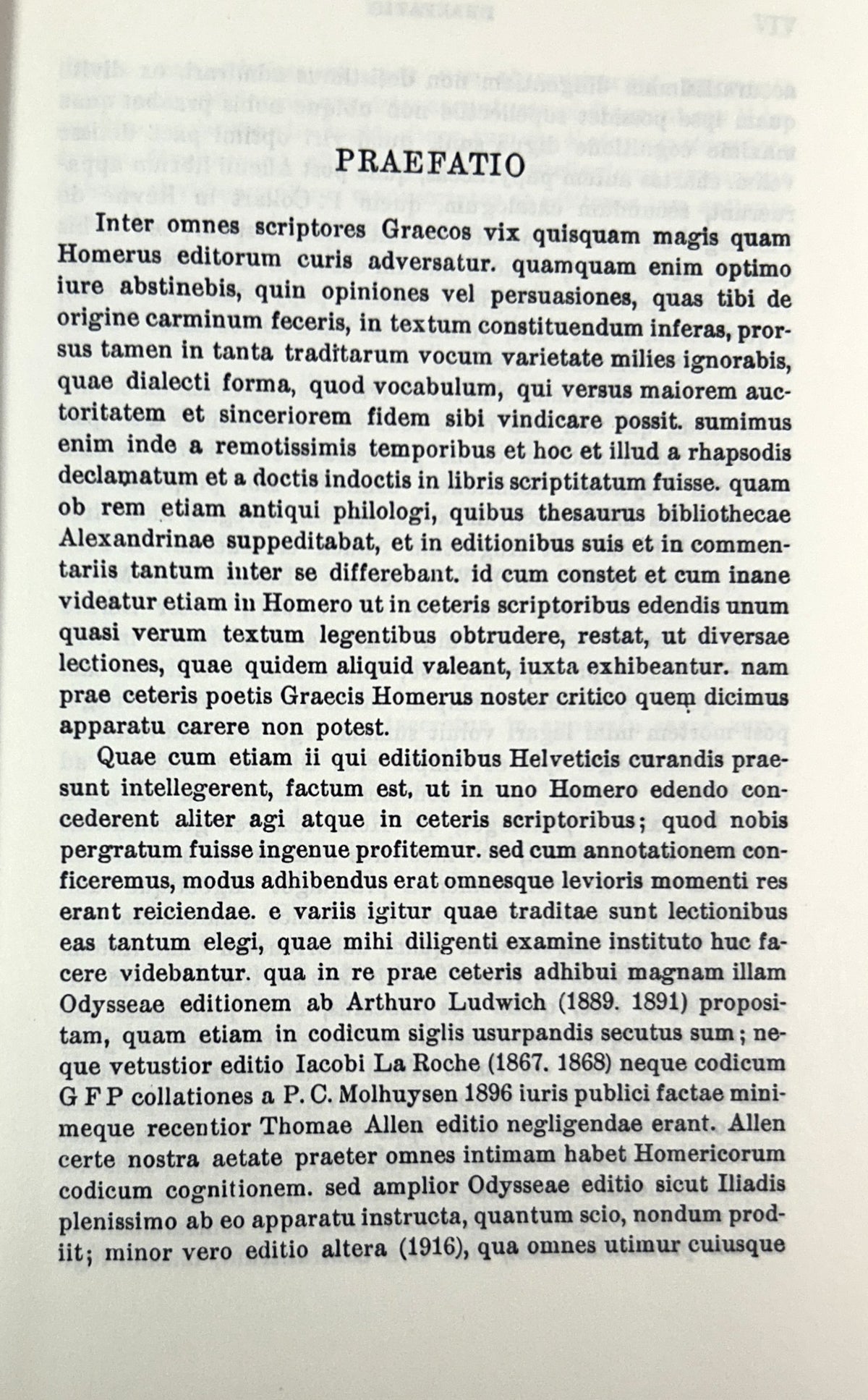 Homeri Odyssea (Homer's Odyssey) edited by P. von der Mvehll 1984 Greek Text