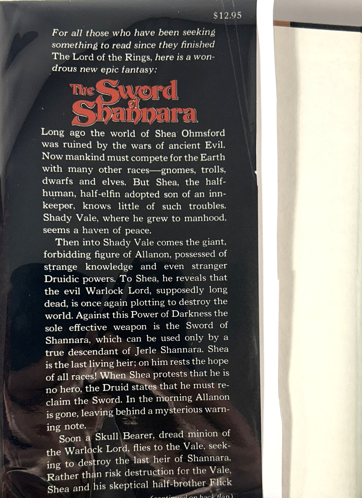 The Sword of the Shannara (Shannara #1) by Terry Brooks 1977 1st Edition 4th Printing