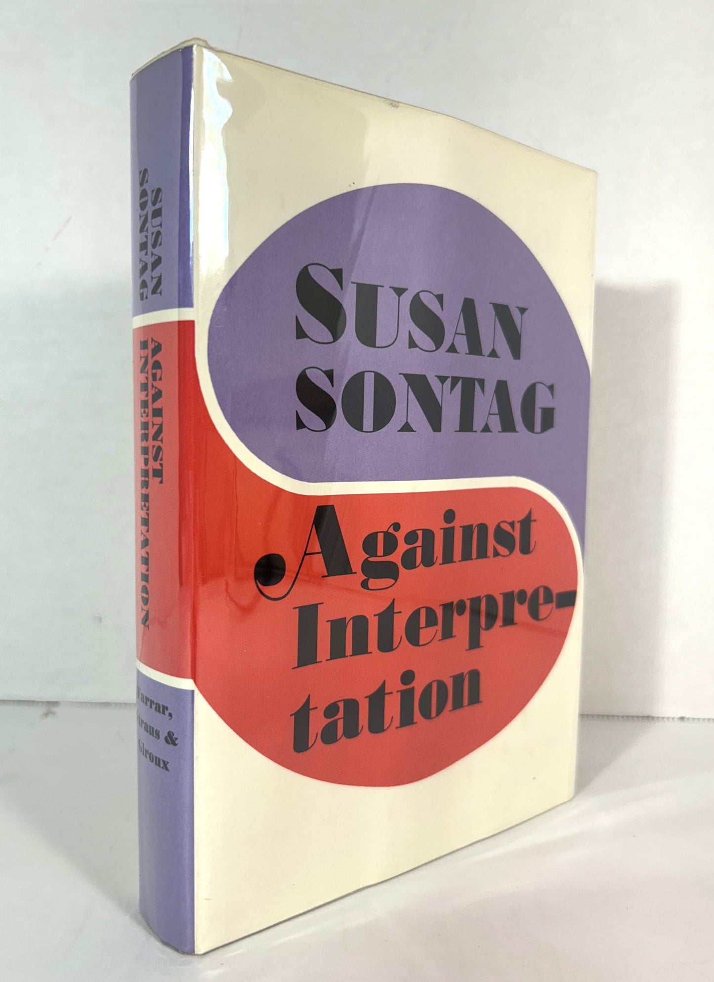 Againts Interpretation by Susan Sontag 1966 1st Edition Noonday Press