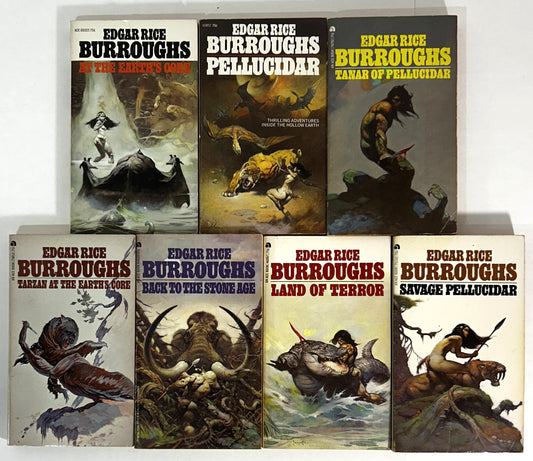Complete Pellucidar Series by Edgar Rice Burroughs 1970s