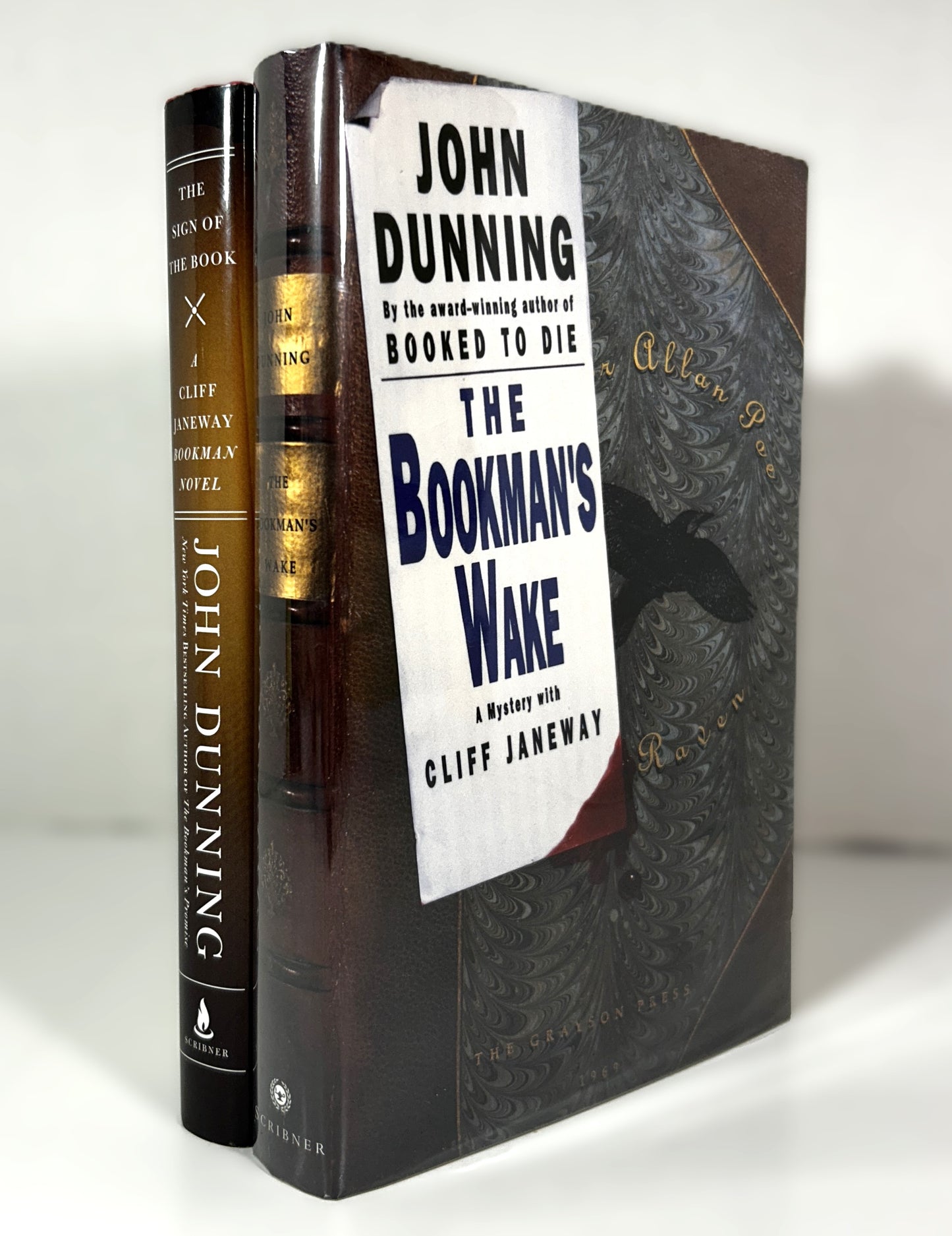 Set of 2 Cliff Janeway Mystery Novels by John Dunning 1st Eds 1 SIGNED