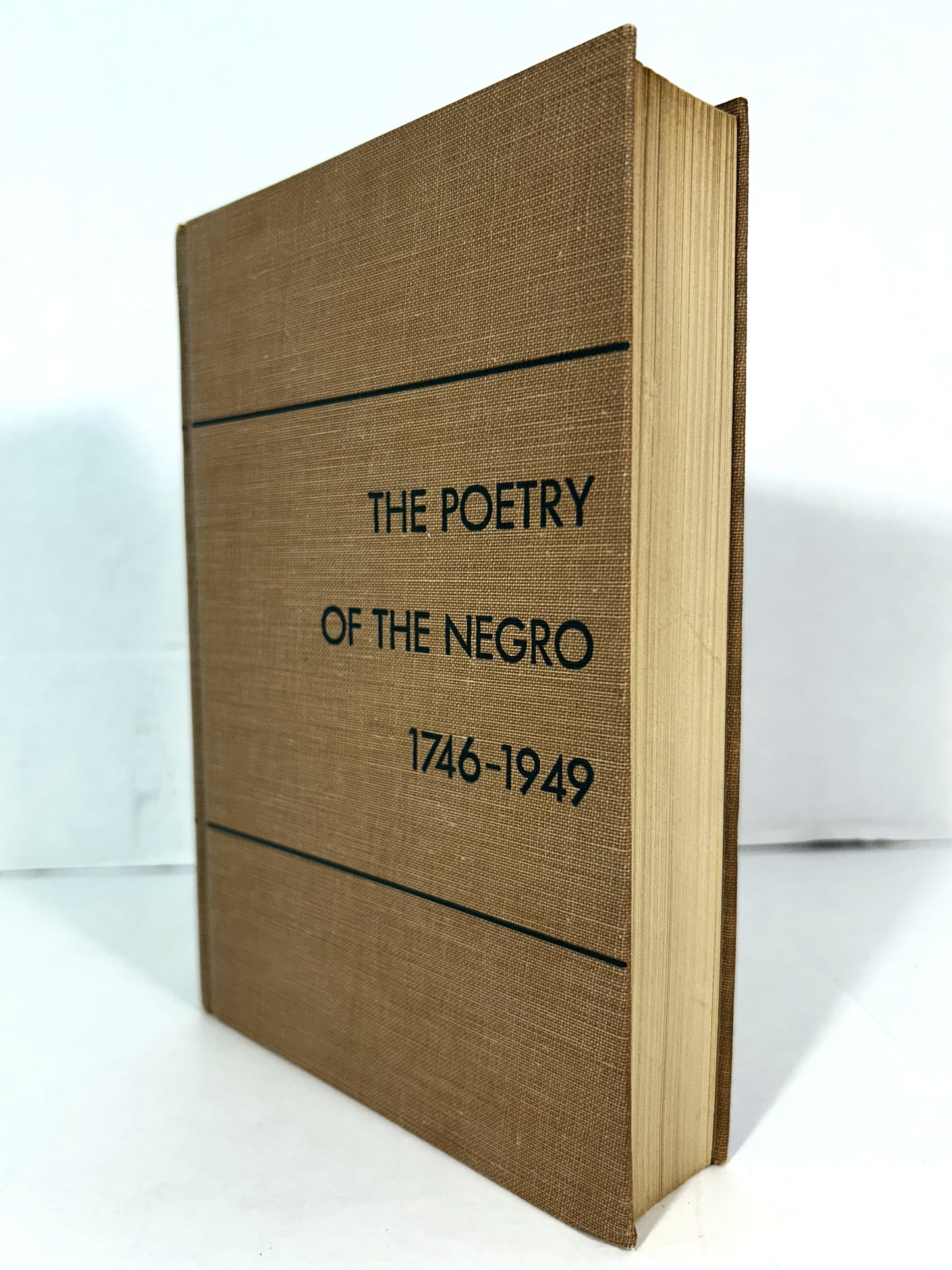 The Poetry of the Negro 1746-1949 by Langston Hughes & Arna Bontemps 1949