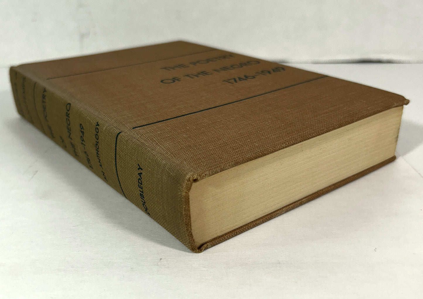The Poetry of the Negro 1746-1949 by Langston Hughes & Arna Bontemps 1949