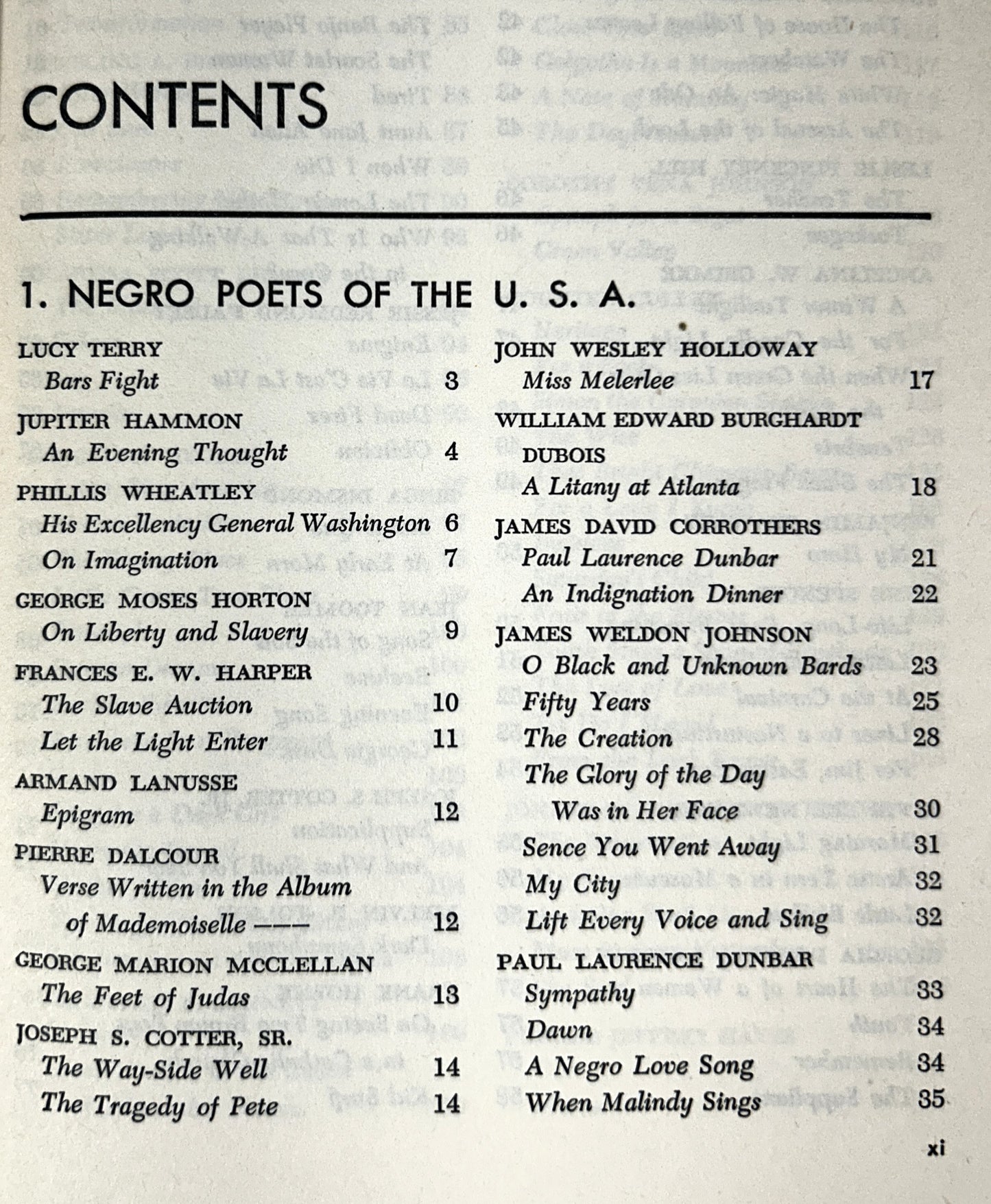 The Poetry of the Negro 1746-1949 by Langston Hughes & Arna Bontemps 1949