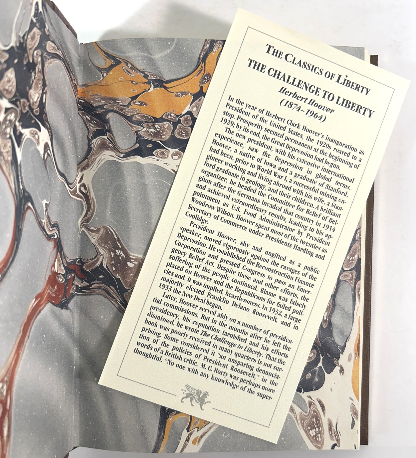 Classics of Liberty: The Challenge of Liberty by Herbert Hoover 2000