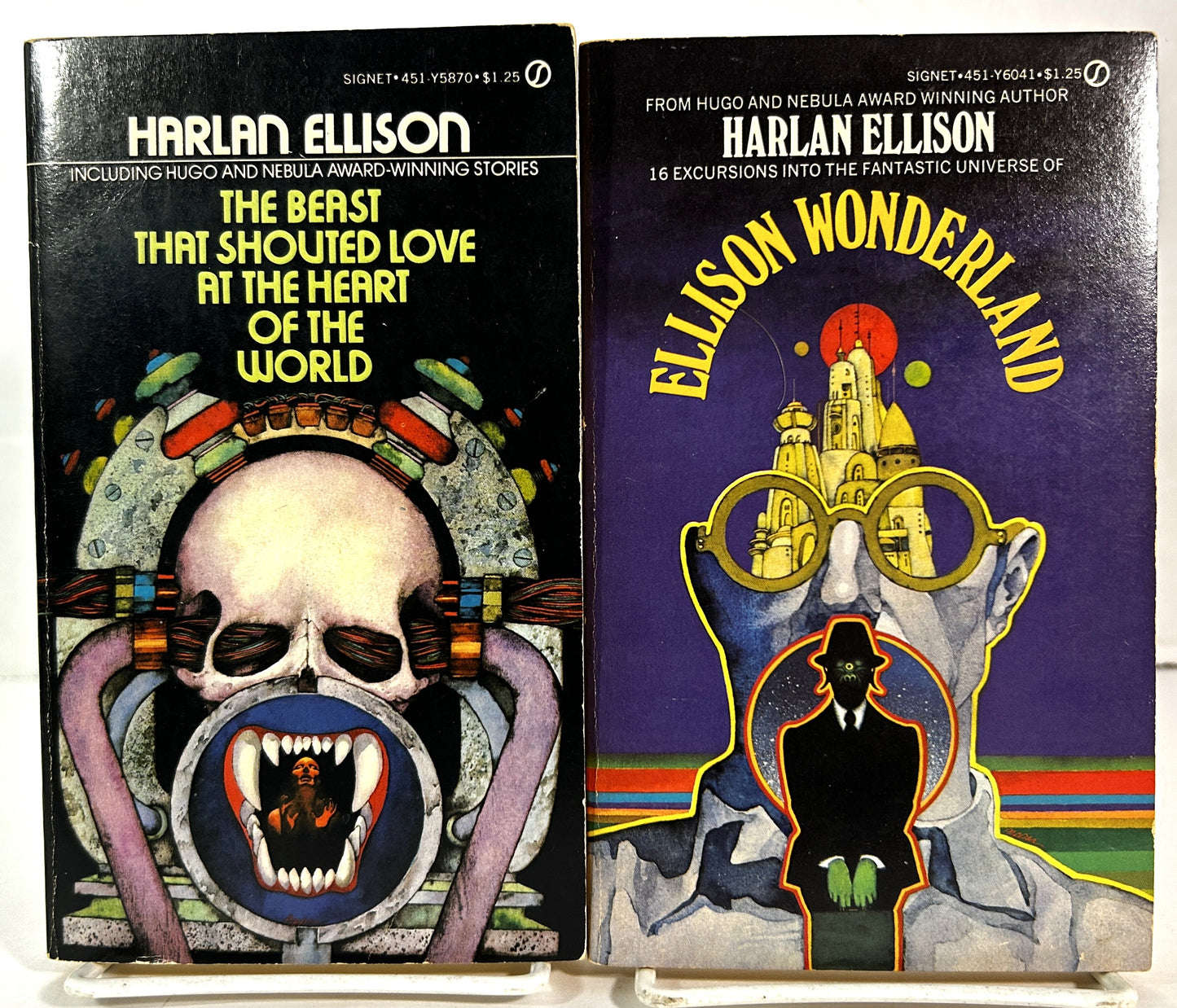 Set of 2 Harlan Ellison Collections 1974 1st Printings