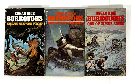 The Complete Land That Time Forgot Trilogy by Edgar Rice Burroughs 1973 Ace Editions