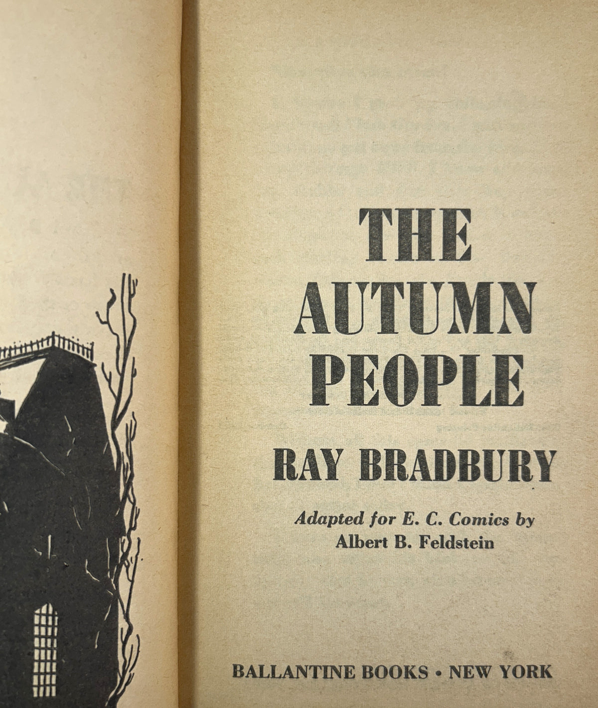 Autumn People by Ray Bradbury 1965 1st Printing
