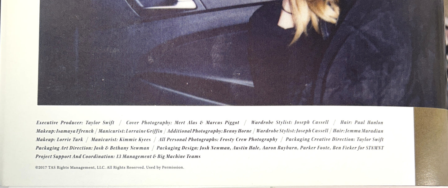 Set of 2 Reputation Taylor Swift Magazine NO CDs