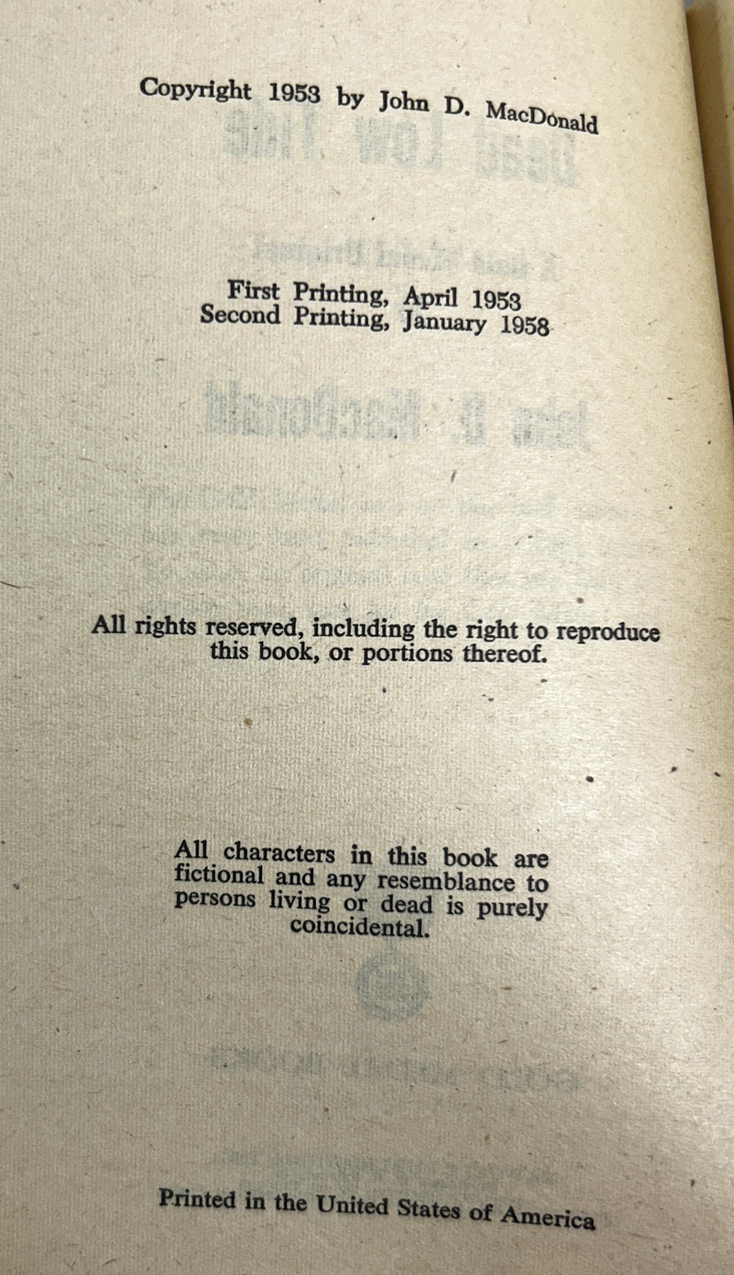 Set of 2 John D. MacDonald 1958-1964