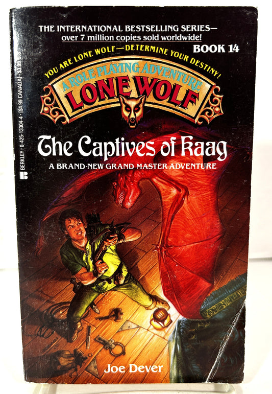 The Captives of Kaag (Lone Wolf #14) by Joe Dever 1993 1st Printing