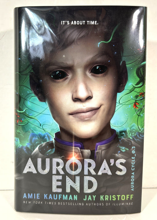 Aurora's End (Aurora Cycle #3) by Jay Kristoff + Amie Kaufman 2021 Hardcover SIGNED x2 Limited Ed #1325/1500 SPRAYED EDGES