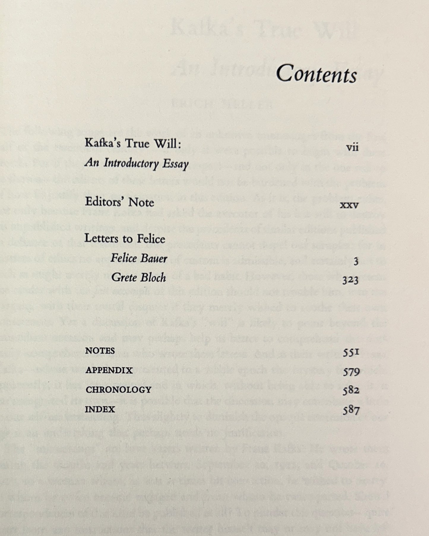 Letters to Felice by Franz Kafka 1973 1st Edition