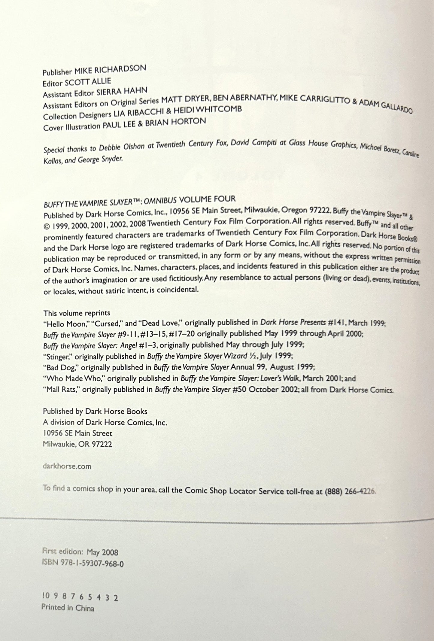 Set of 3 Buffy The Vampire Slayer Omnibuses (#4, #5, + #6) Dark Horse Comics