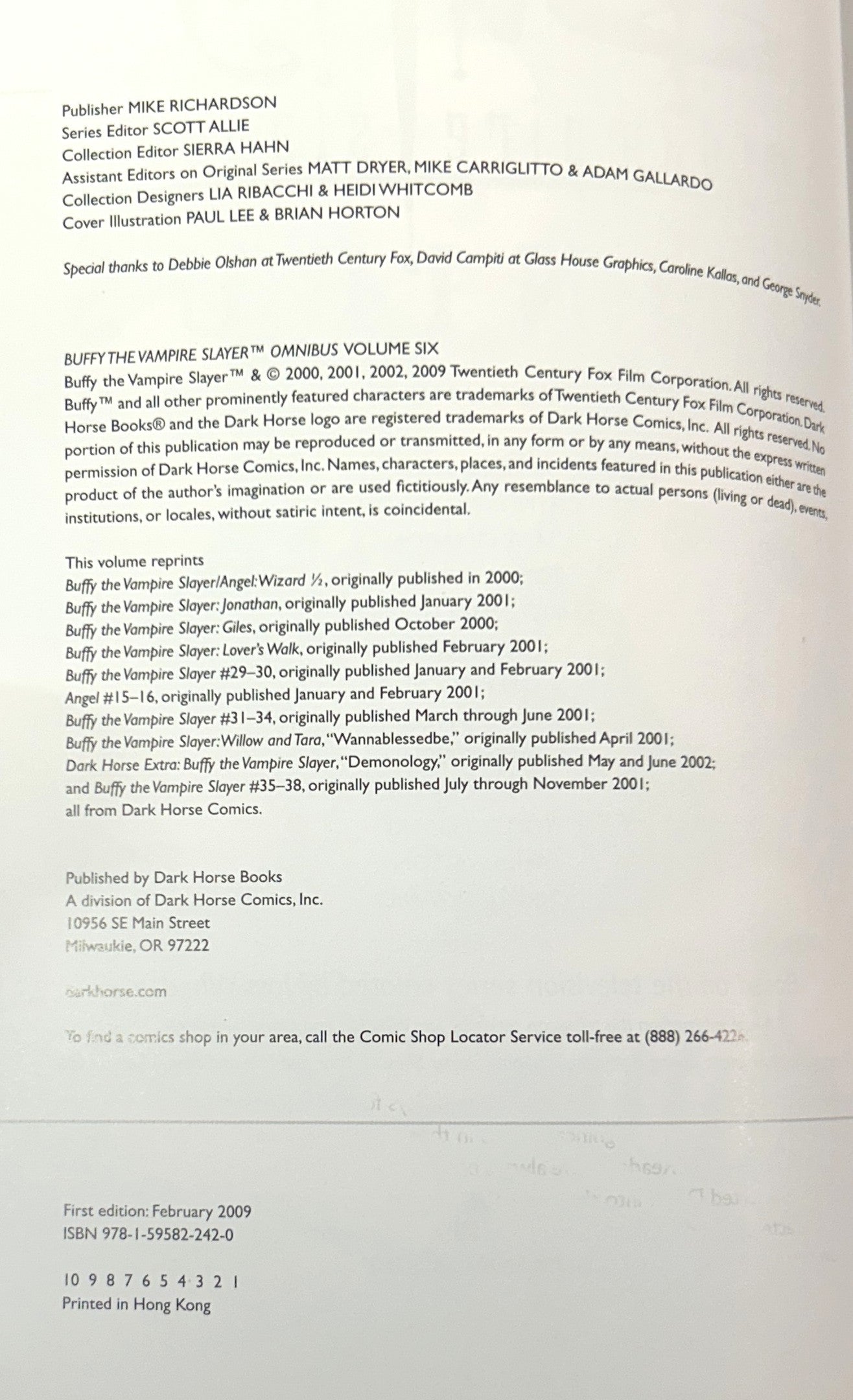 Set of 3 Buffy The Vampire Slayer Omnibuses (#4, #5, + #6) Dark Horse Comics