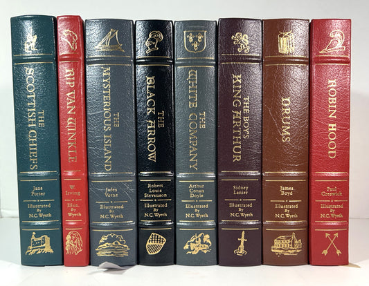Easton Press: Set of 8 NC Wyeth Collection 1991-1998