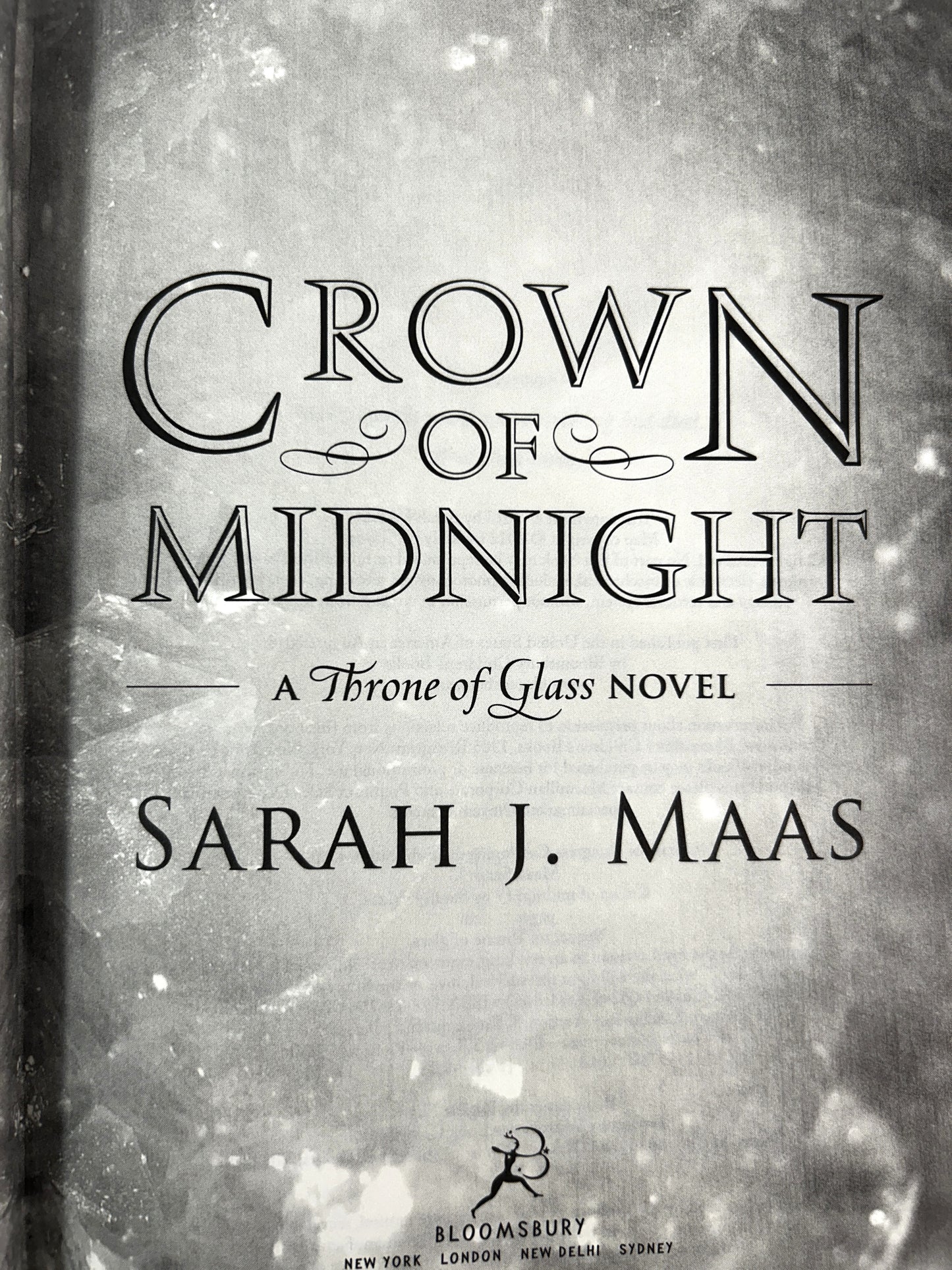 Crown of Midnight (Throne of Glass #2) by Sarah J Maas 1st Edition 1st Print Original Art