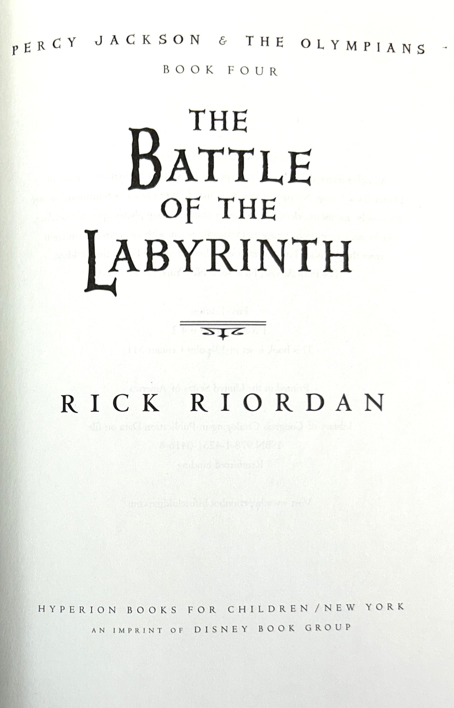 Set of 5 Percy Jackson & the Olympians by Rick Riordan 2005-2009 Early Prints/1st Editions