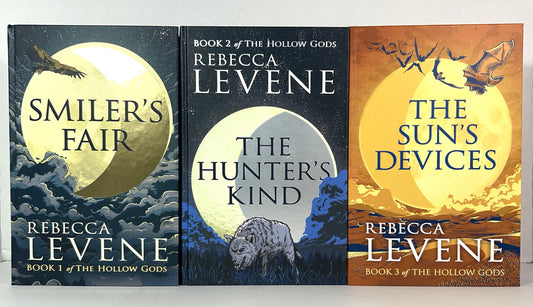 The Hollow Gods Trilogy by Rebecca Levene SIGNED Limited Editions SPRAYED EDGES