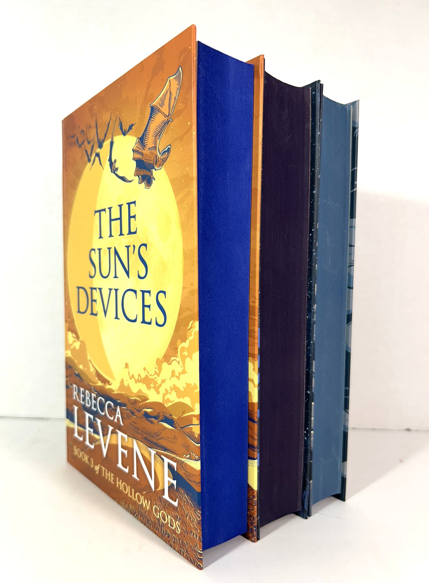 The Hollow Gods Trilogy by Rebecca Levene SIGNED Limited Editions SPRAYED EDGES