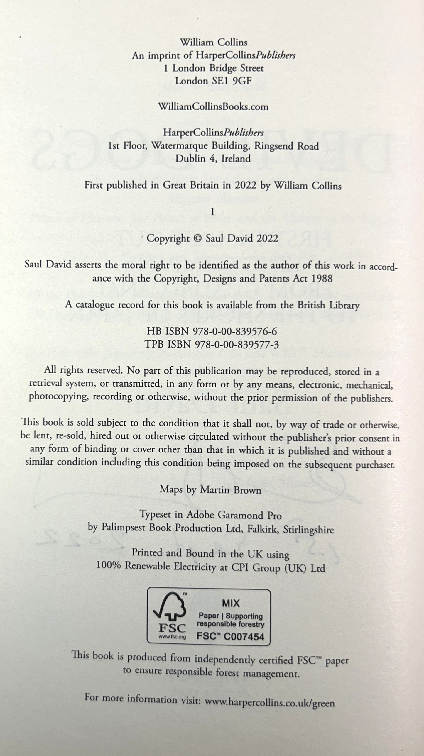 Devil Dogs by Saul David 2022 SIGNED 1st UK Edition
