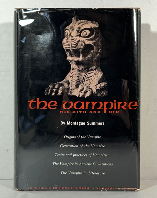 The Vampire: His Kith an Kin by Montague Summers 1960