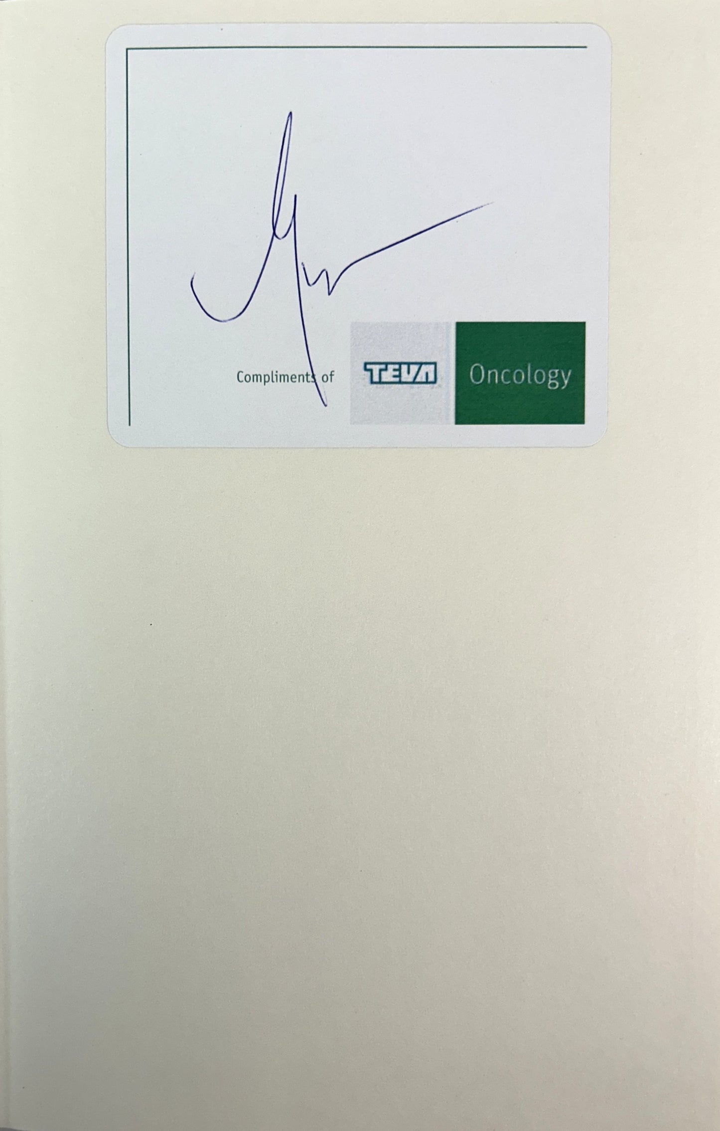 The Emperor of All Maladies: A Biography of Cancer by Siddhartha Mukherjee 2010 SIGNED Bookplate