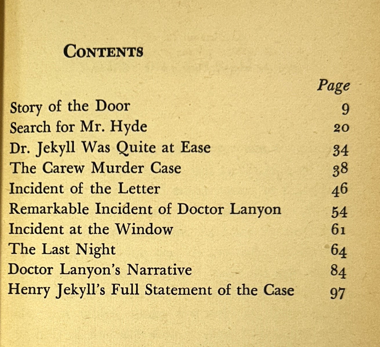 Dr. Jekyll and Mr. Hyde by Robert Louis Stevenson 1964 Airmont Books