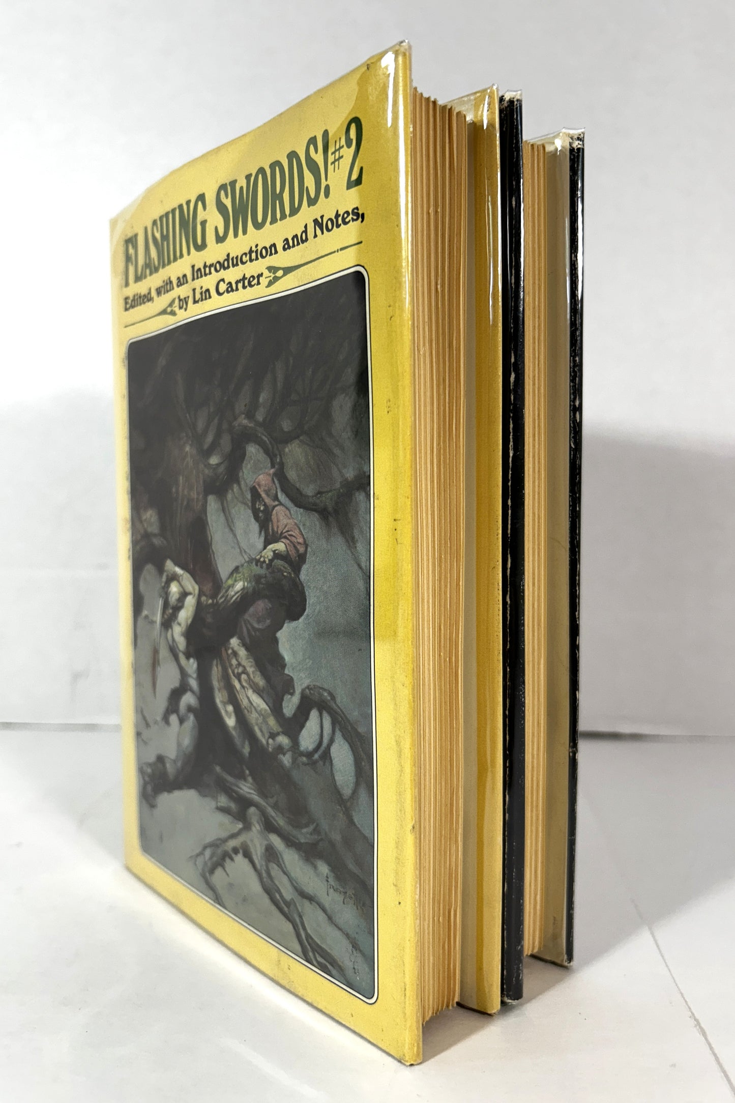 Set of 2 Flashing Swords by Lin Carter 1973 Frazetta Art BCE