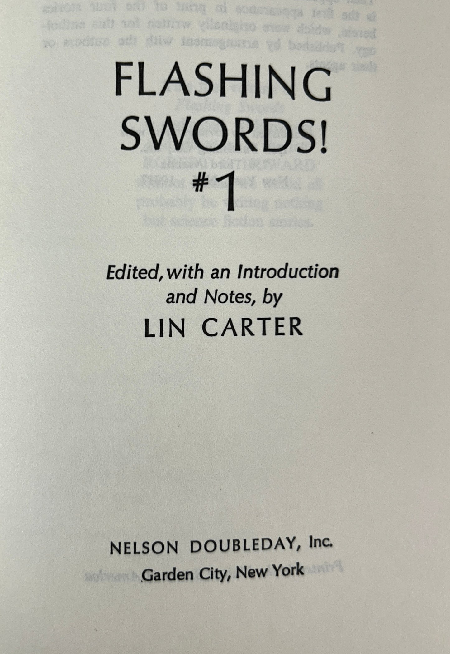 Set of 2 Flashing Swords by Lin Carter 1973 Frazetta Art BCE