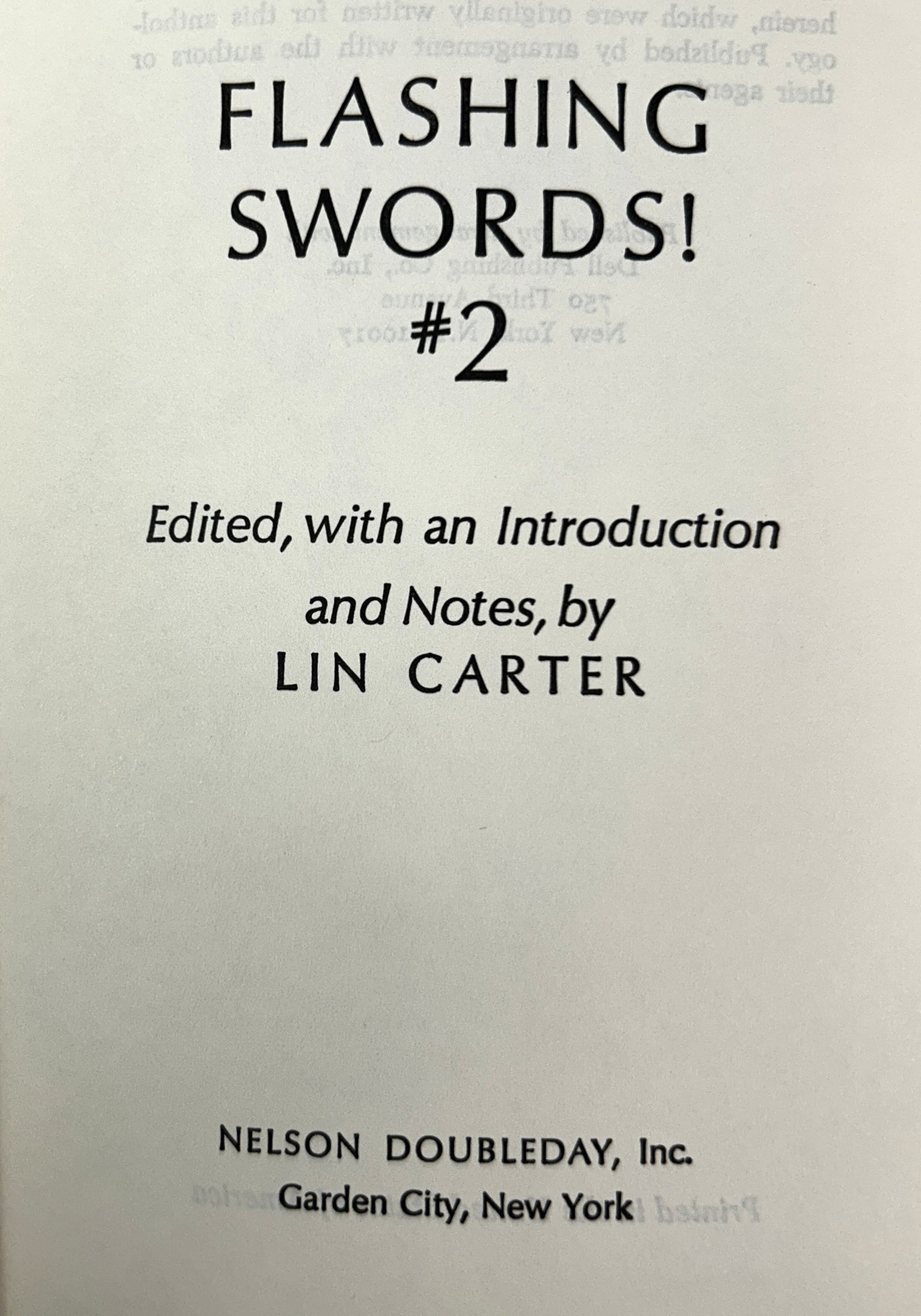 Set of 2 Flashing Swords by Lin Carter 1973 Frazetta Art BCE