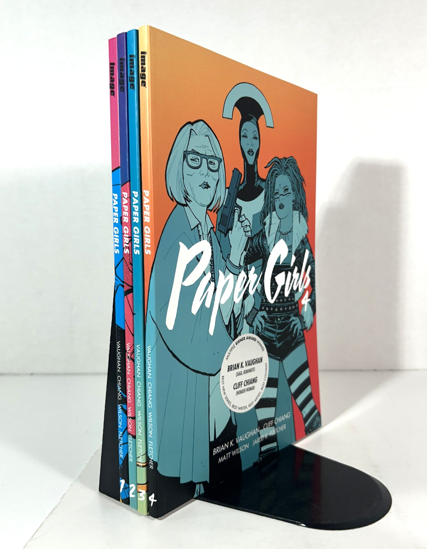 Set of 4 Paper Girls by Brian K. Vaughan 2016-2018 2nd/1st Printings