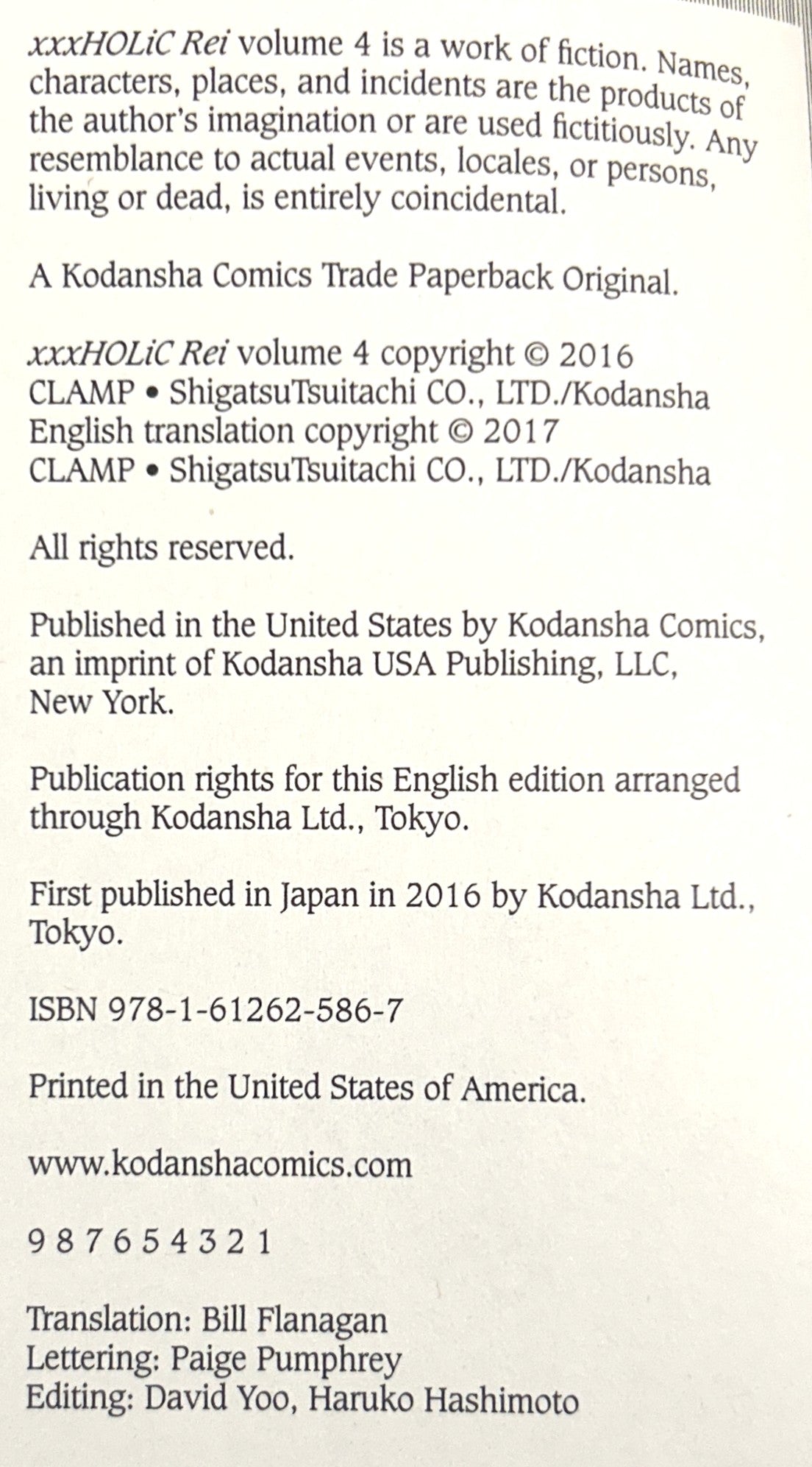 Set of 3 Xxxholic Rei (#2-#4) by Kodansha Comics 2014-2016 Manga 1st Printings