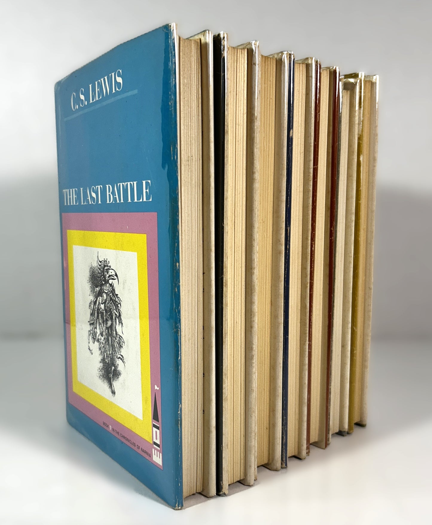 Complete Chronicles of Narnia by CS Lewis c 1960s Macmillan Editions Early Print