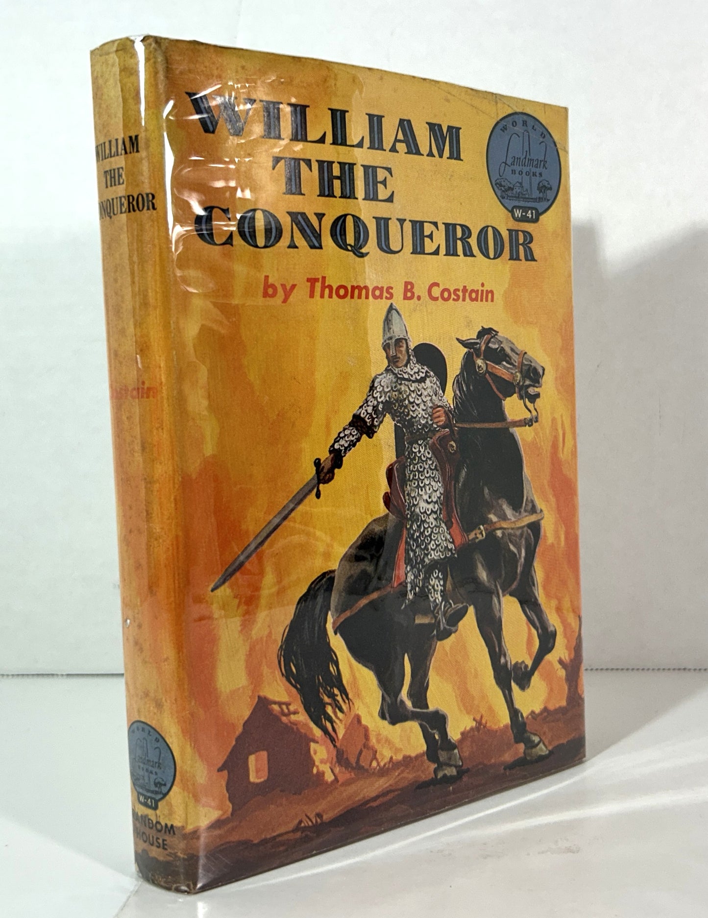 Landmark W-41: William the Conqueror by Thomas Costain 1959 1st w/ SIGNED Letter