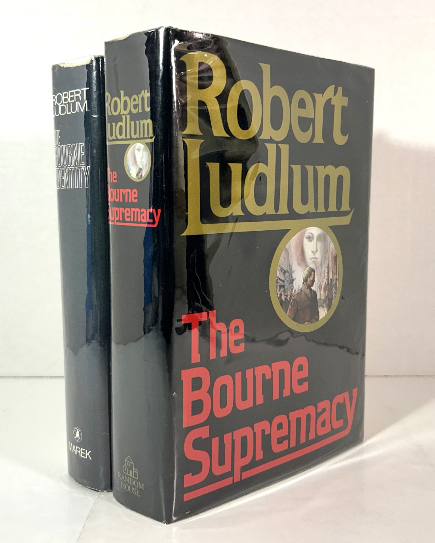 The Bourne Identity by Robert Ludlum 1980 SIGNED 1st Ed w/ Bourne Supremacy 2nd