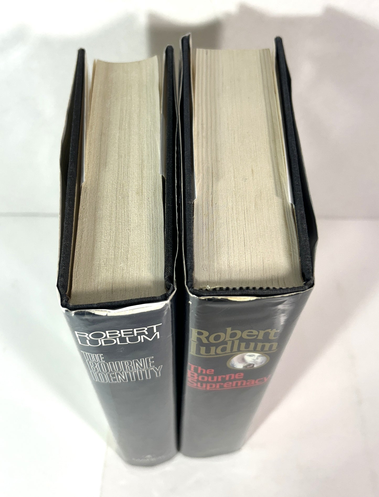The Bourne Identity by Robert Ludlum 1980 SIGNED 1st Ed w/ Bourne Supremacy 2nd