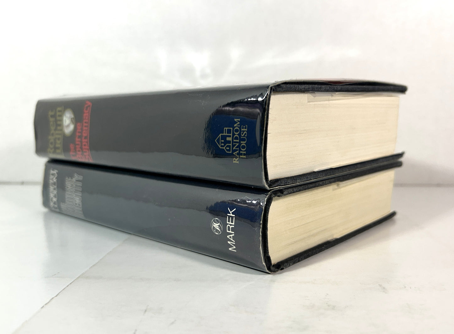 The Bourne Identity by Robert Ludlum 1980 SIGNED 1st Ed w/ Bourne Supremacy 2nd