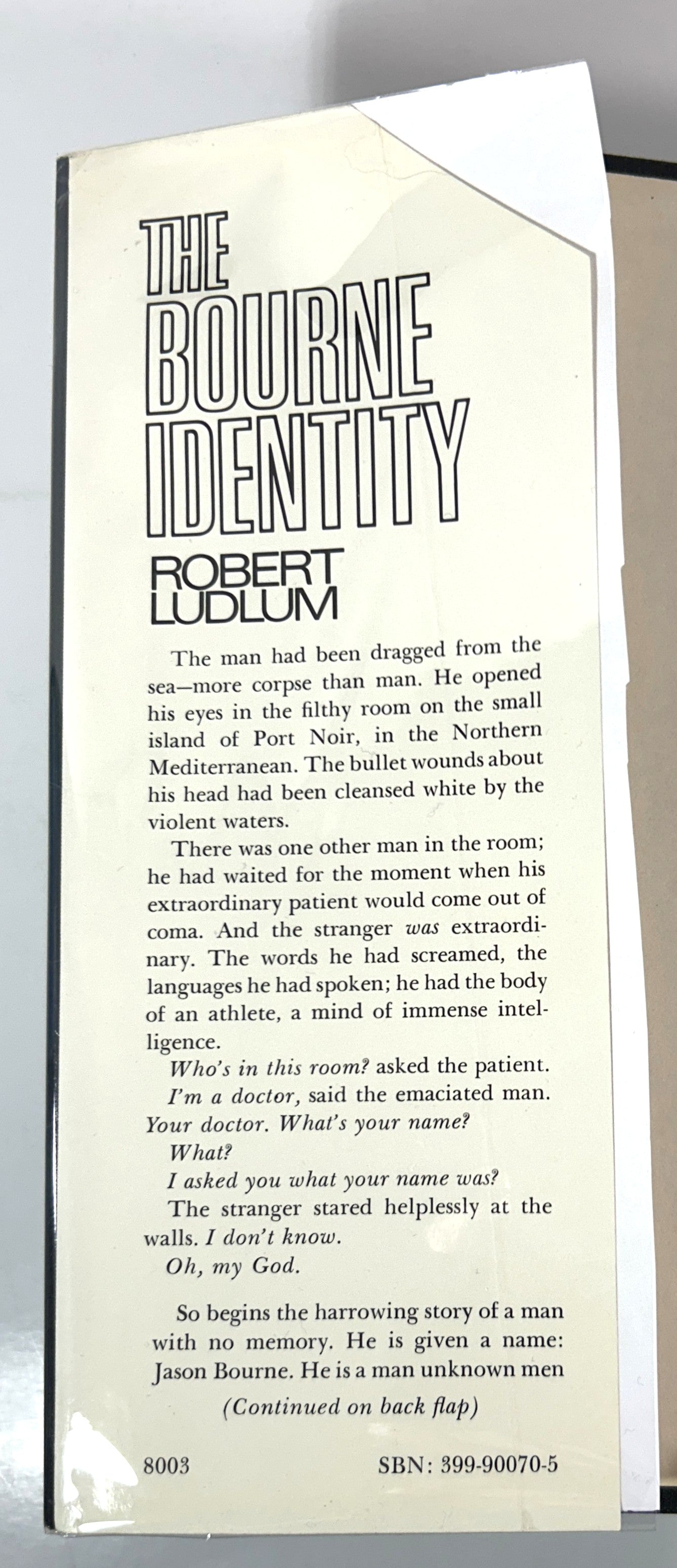 The Bourne Identity by Robert Ludlum 1980 SIGNED 1st Ed w/ Bourne Supremacy 2nd