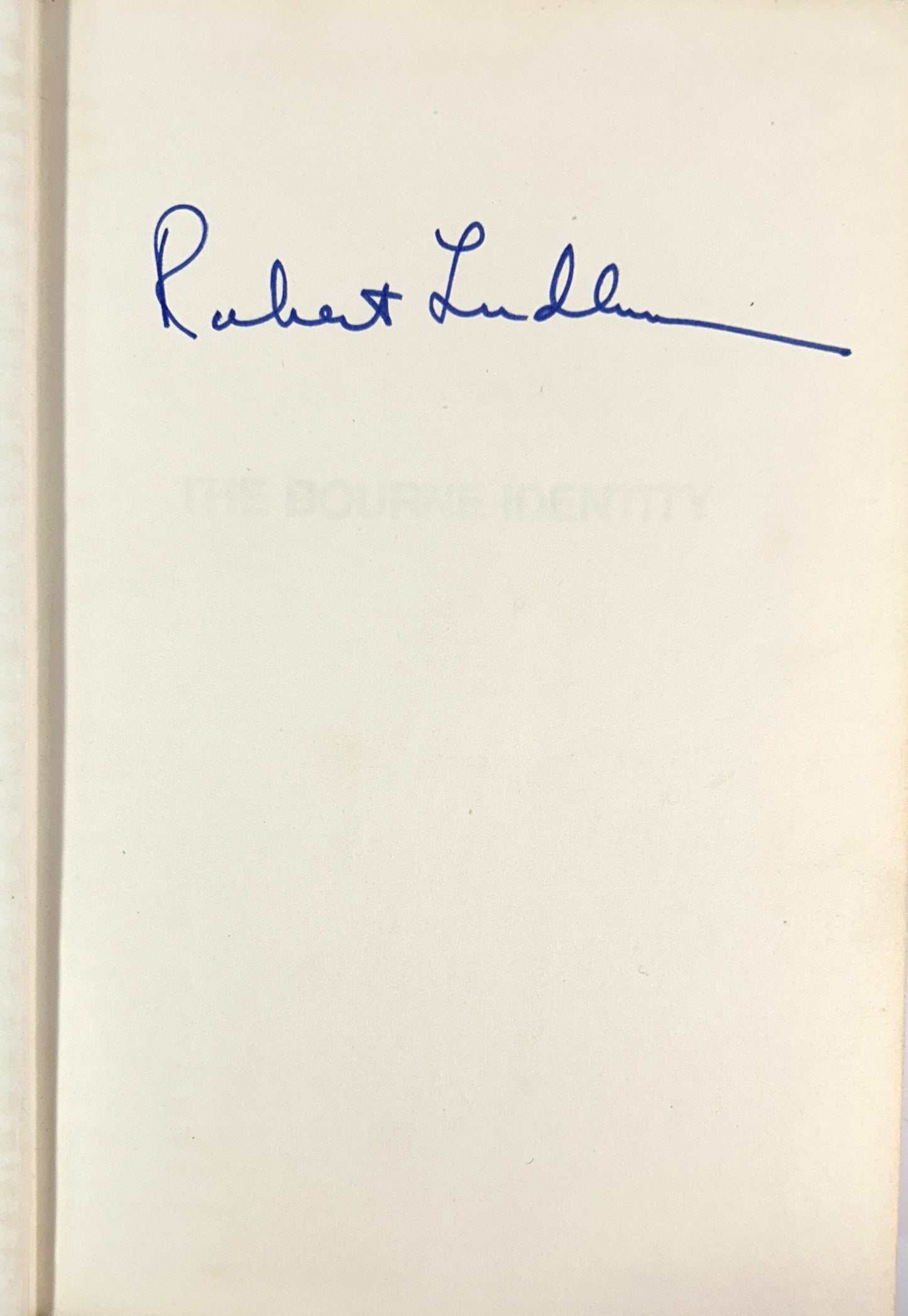 The Bourne Identity by Robert Ludlum 1980 SIGNED 1st Ed w/ Bourne Supremacy 2nd