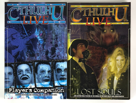 Set of 2 Cthulu Live: Advanced Roleplaying & Stagecraft for Live-Action Horror Games by Robert McLaughlin & Philip Salmon 2000