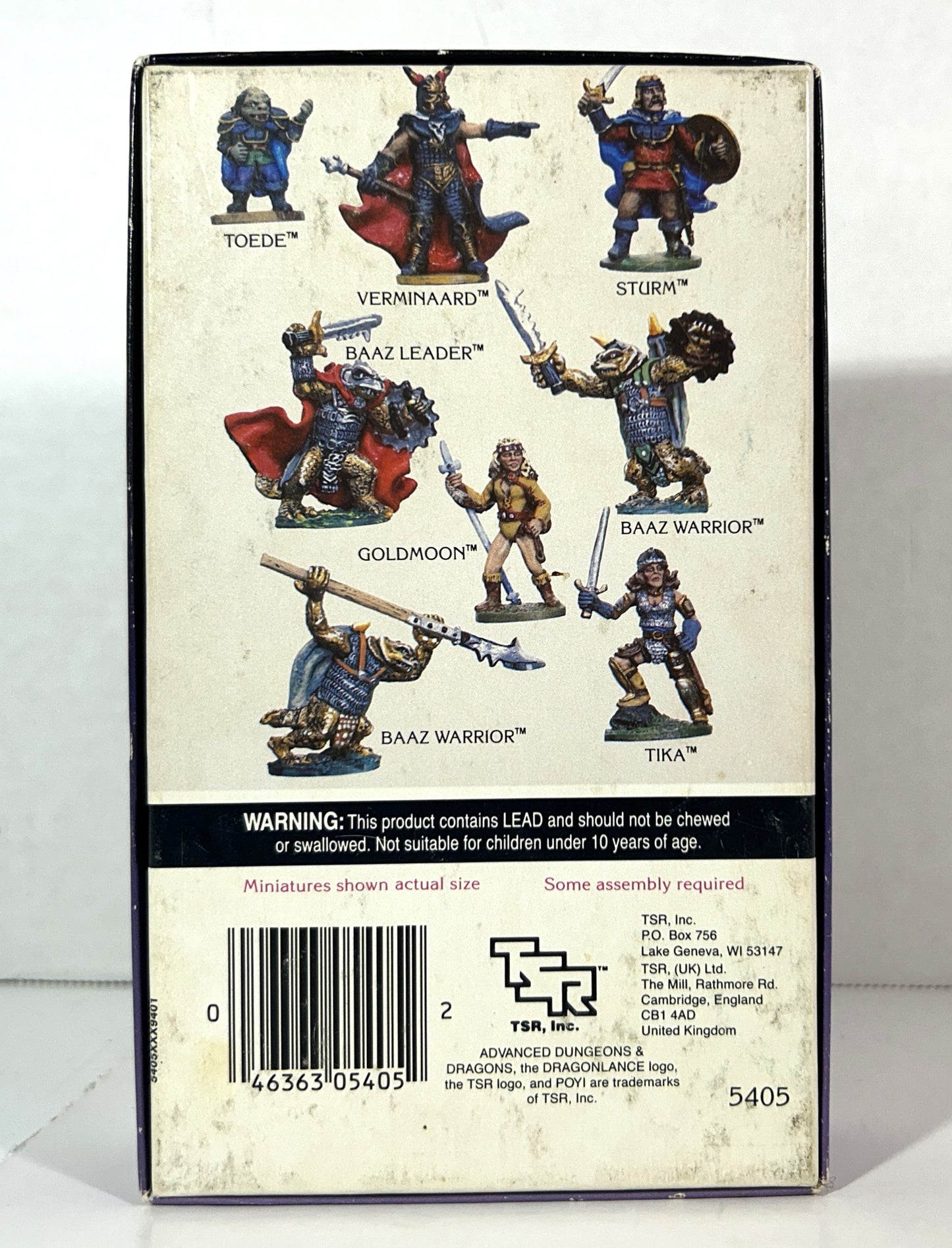 Official Advanced Dungeons & Dragons: Unpainted Metal Miniatures: Dragon Lance Set 1 8 Figures