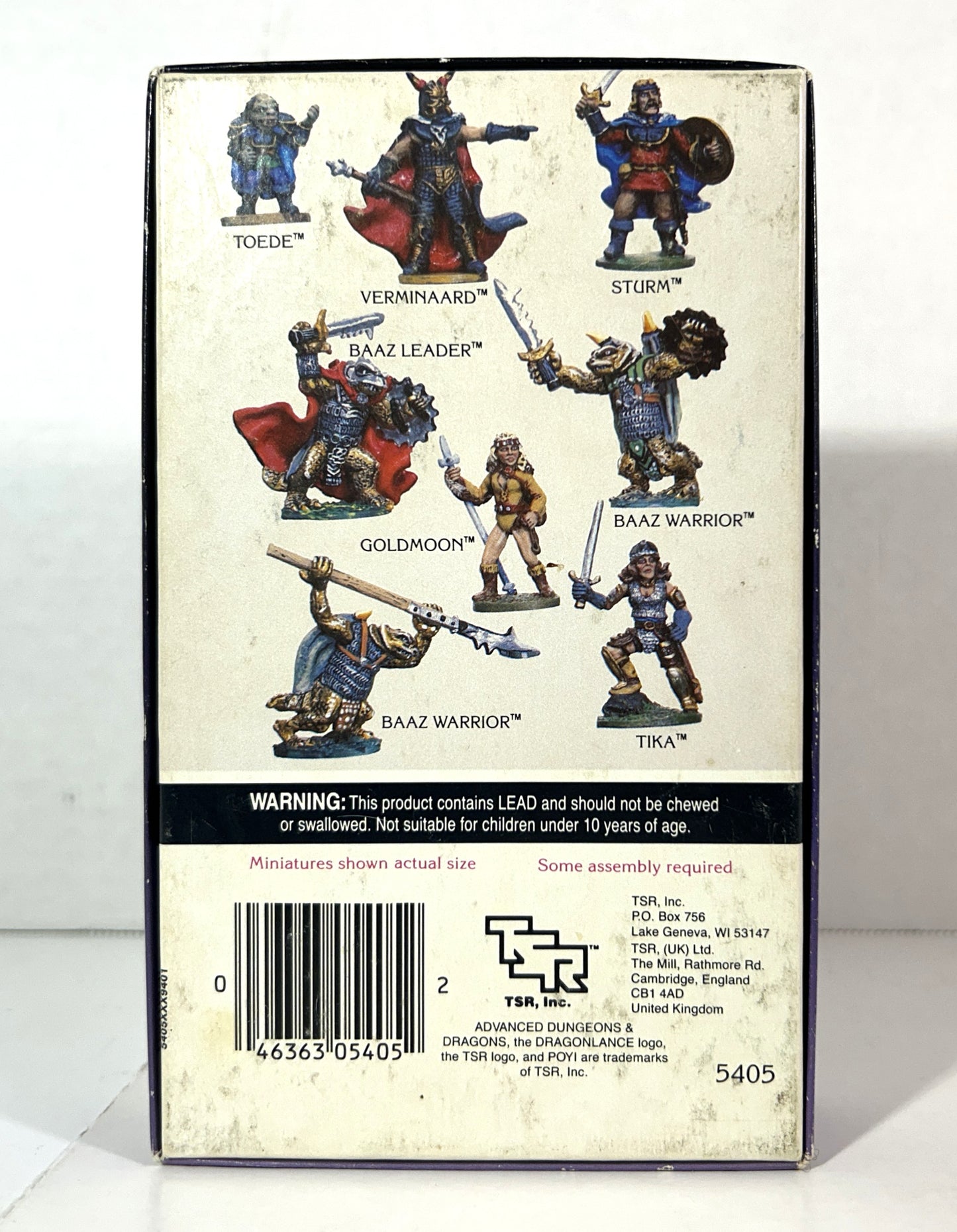 Official Advanced Dungeons & Dragons: Unpainted Metal Miniatures: Dragon Lance Set 1 8 Figures