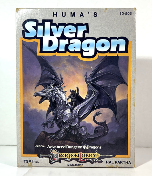 Official Advanced Dungeons & Dragons: Dragon Lance: Huma's Silver Dragon Miniatures