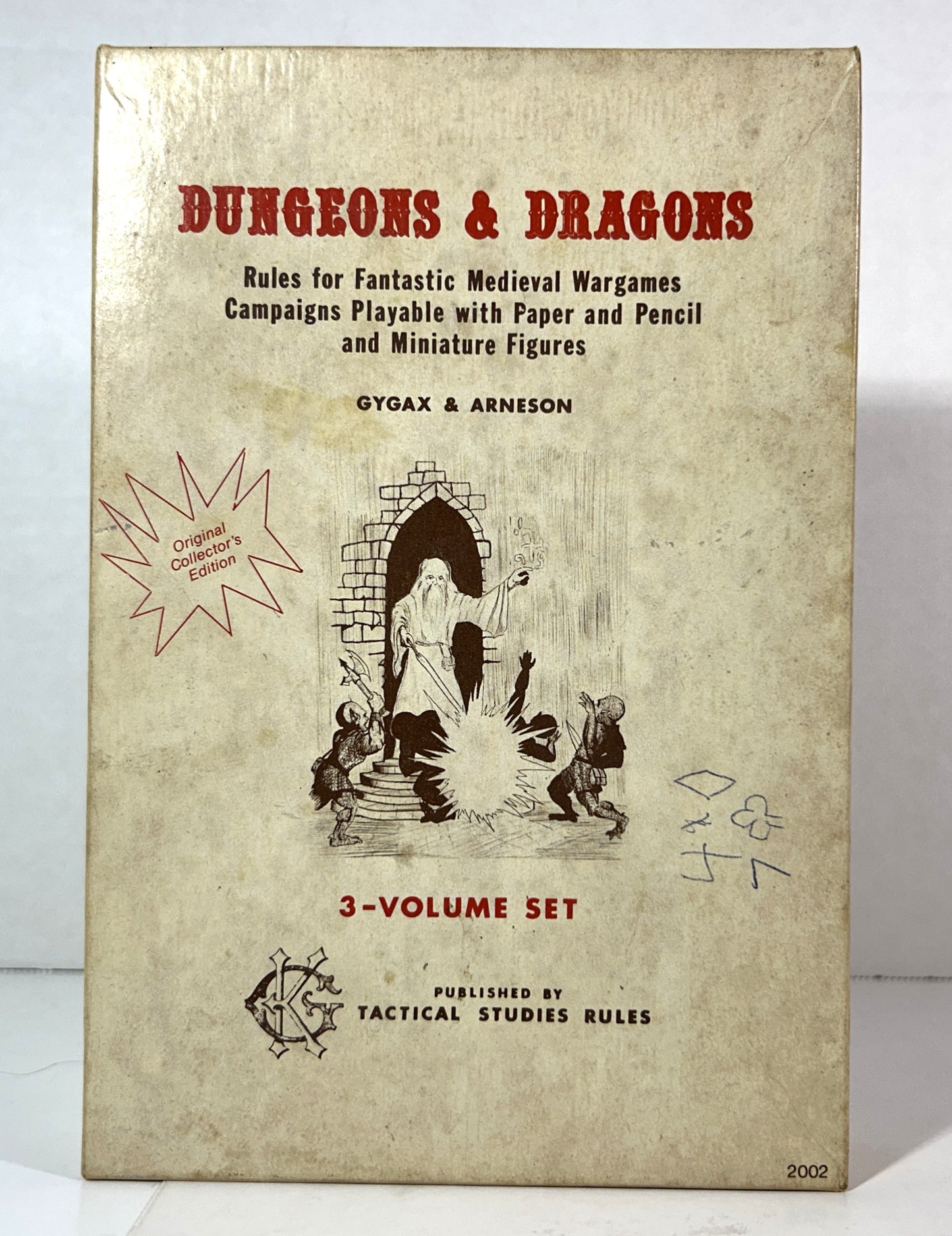 Dungeons & Dragons 3-Volume Set with Reference Sheet Original Collector's Edition